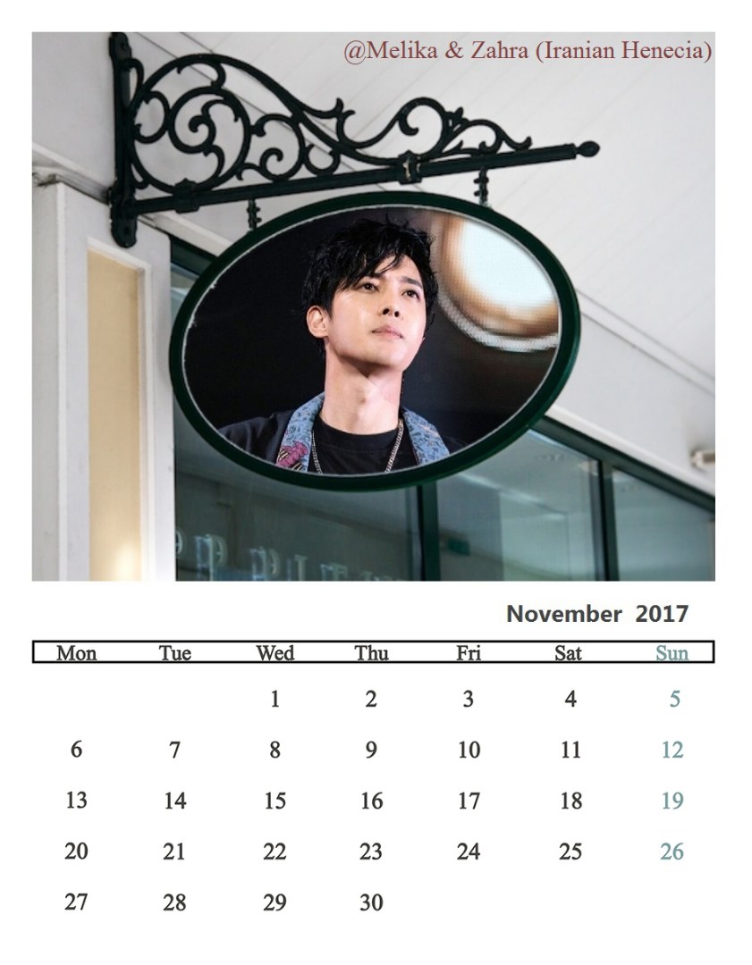 Calendar November 2017 (4) - @Melika & Zahra (Iranian Henecia)