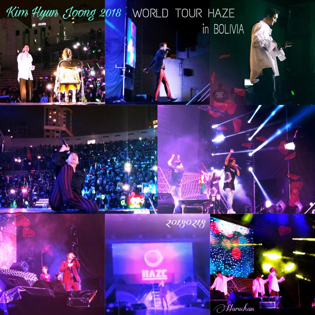 [Fanpics] Kim Hyun Joong 2018 World Tour “HAZE” in Bolivia [2018.02.17]