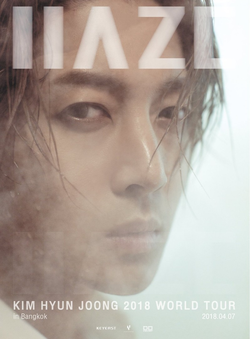 Kim Hyun Joong Haze 2018 World Tour in Bangkok ~ Saturday, April 7 at 6 pm in Scala Theater