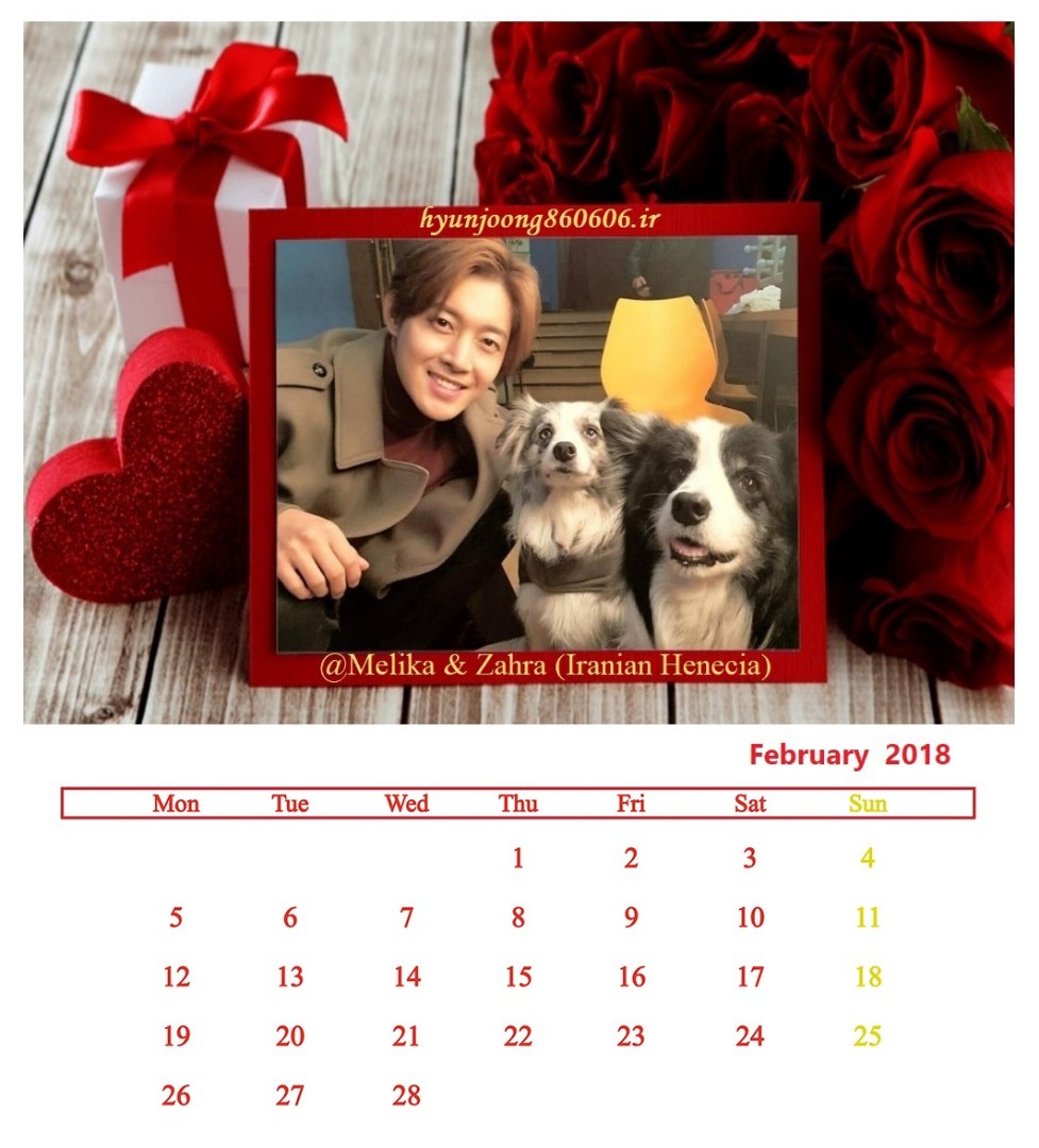 (Calendar February 2018 (4) - @Melika & Zahra (Iranian Henecia