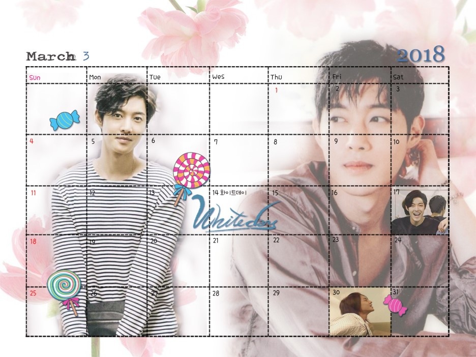 (Calendar of March 2018 (6