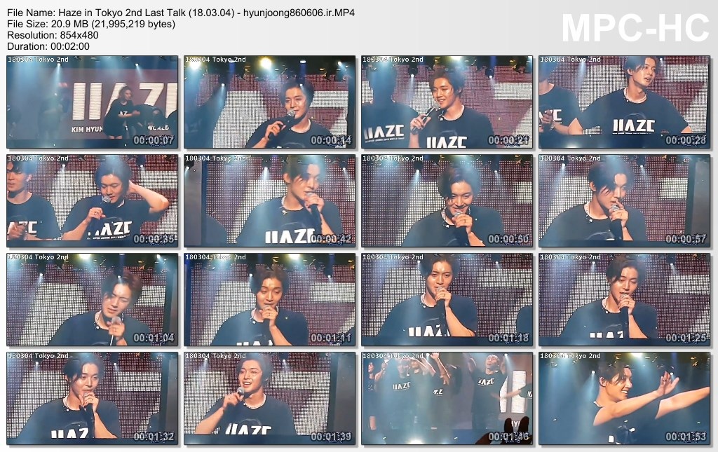 Haze in Tokyo 2nd Last Talk (18.03.04) - hyunjoong860606.ir