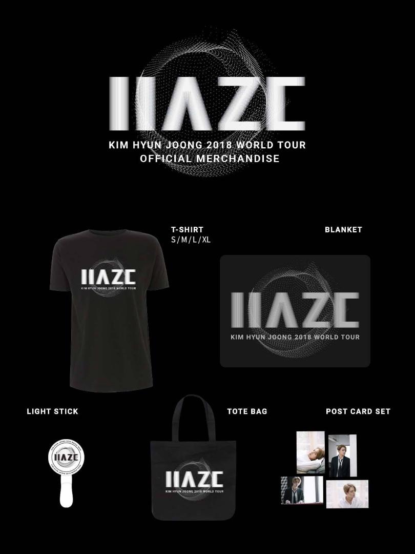 KEYEAST Official FB Update - Kim Hyun Joong 2018 World Tour HAZE Official Merchandise 2018.03.16