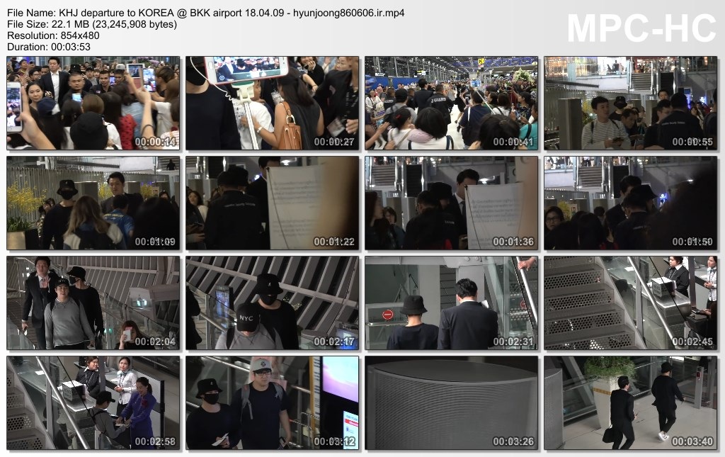 KHJ departure to KOREA @ BKK airport 18.04.09 - hyunjoong860606.ir