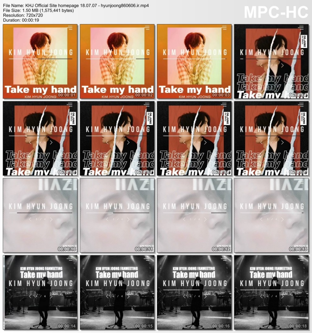 KHJ Official Site homepage 18.07.07 - hyunjoong860606.ir