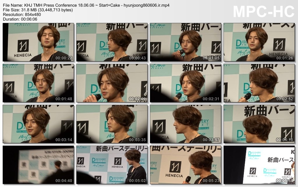 KHJ TMH Press Conference 18.06.06 ~ Start+Cake - hyunjoong860606.ir