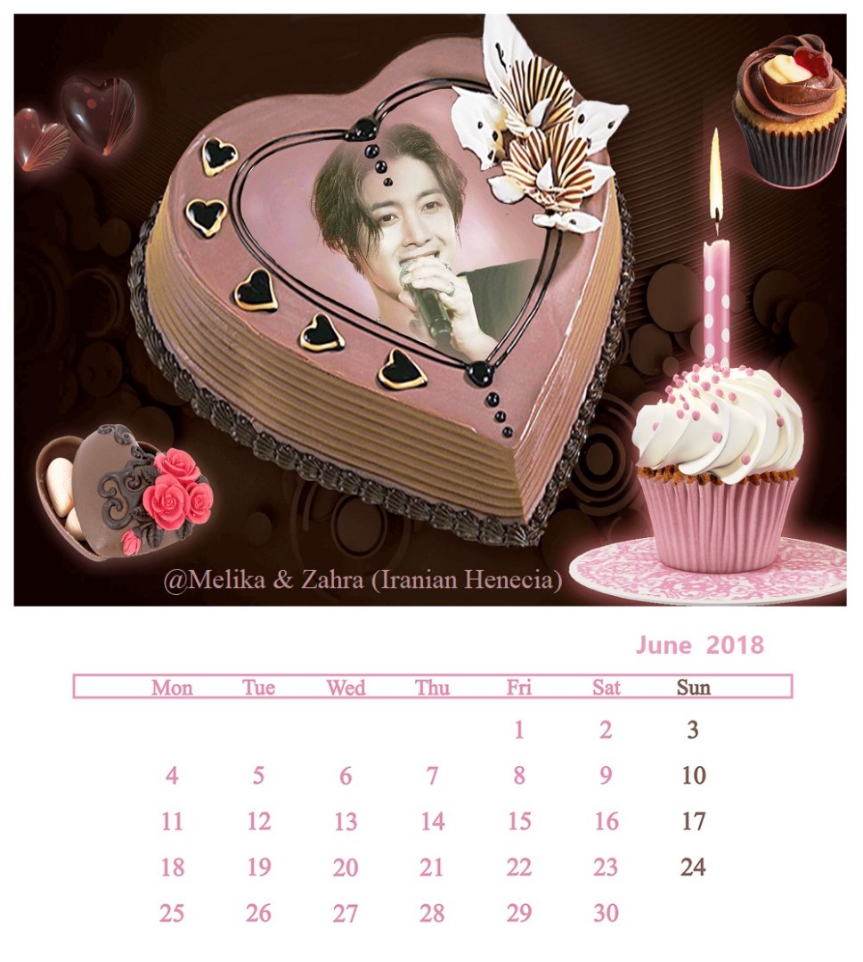 (Calendar June 2018 (5) - @Melika & Zahra (Iranian Henecia