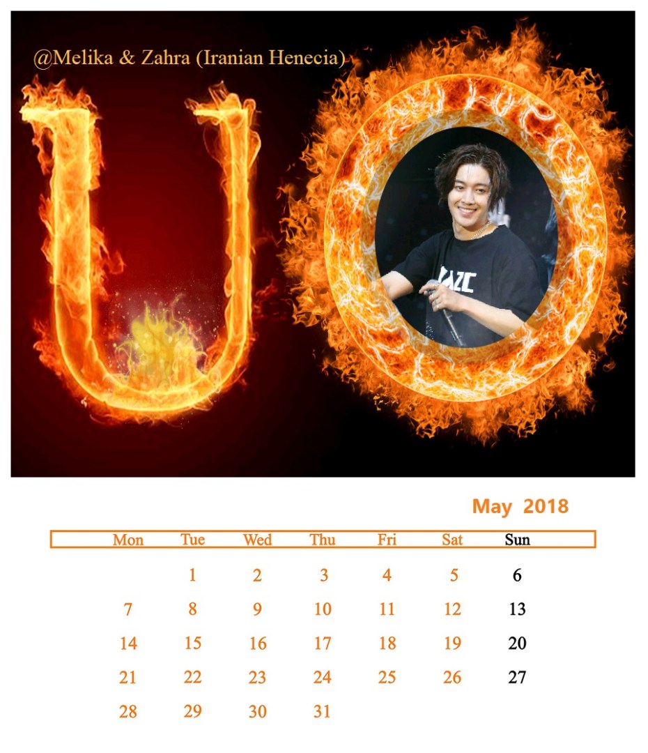 (Calendar May 2018 (3) - @Melika & Zahra (Iranian Henecia