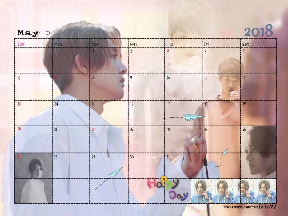 (Calendar of May 2018 (2