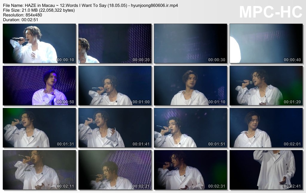 HAZE in Macau ~ 12.Words I Want To Say (18.05.05) - hyunjoong860606.ir