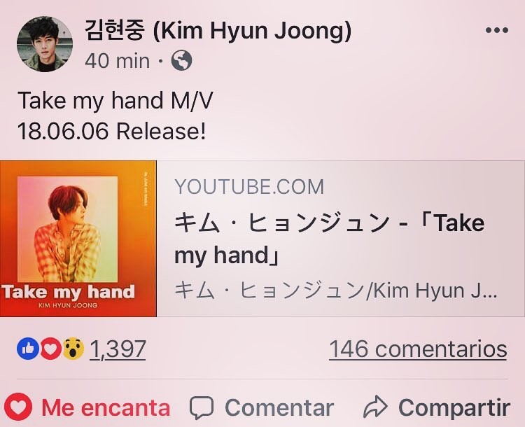 Kim Hyun Joong Official Site and FB Update 2018.05.29